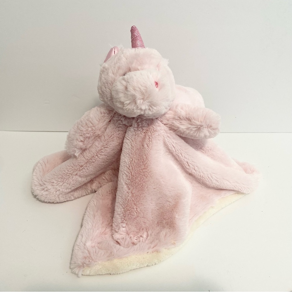 Kellytoy Unicorn Lovey Baby Pink Plush Rattle Toy Security Blanket Girl Comfort